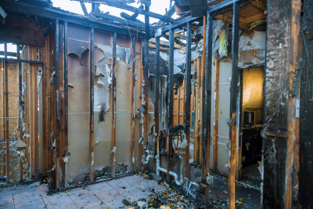 Professional Emergency Fire Cleanup technician working in New Hyde Park, NY